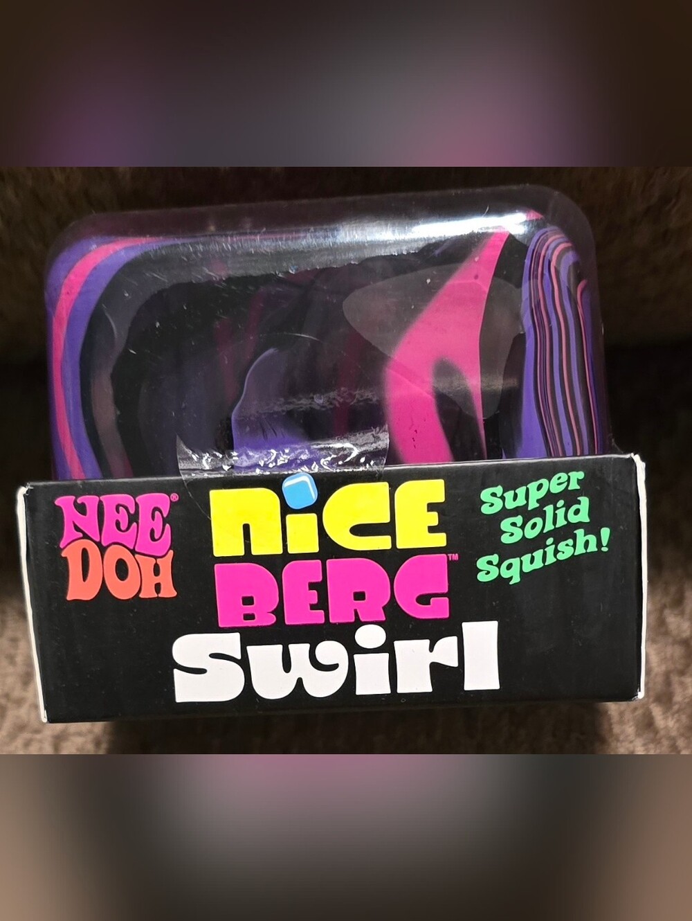 Nee Doh Nice Berg Swirl Large Squishy - Pink & Purple
